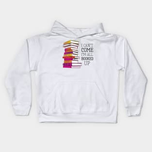 Reading Lover All Booked Up Kids Hoodie